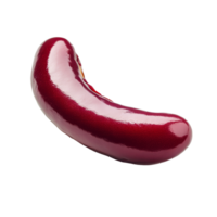 Red kidney bean isolated on a clean transparent background with natural sheen perfect for culinary uses and recipes, Red kidney beans isolated png