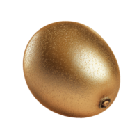 Golden kiwi fruit mockup on a clean transparent background highlighting its unique color and texture, gold kiwi fruit mockup isolated on transparent background png