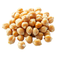 Chickpeas grouped together on a clean transparent background highlighting their natural color and texture for culinary inspiration, Chickpeas isolated on transparent background png