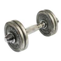 Dumbbell on a transparent background perfect for home workouts and gym exercises anytime, anywhere, dumbbell isolated isolated on transparent background png