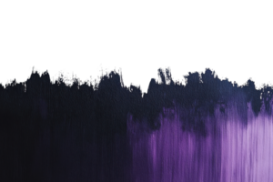 Abstract gradient artwork featuring deep purple hues with a textured edge, set against a stark transparent background, creating a striking visual contrast. png