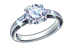 ein blendend Engagement Ring mit ein brillant Rundschnitt Diamant einstellen im ein glatt Band mit zusätzlich Akzent Steine. png