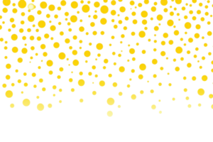 A cascade of yellow dots scattered across a dark surface, creating a vibrant and dynamic visual effect. png