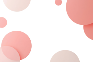 A minimalist design featuring overlapping circles in soft pink and cream tones against a transparent background, creating a modern aesthetic. png