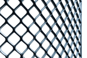 A close-up view of a patterned metallic mesh with diamond-shaped openings. png