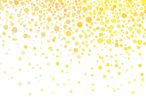 A vibrant display of golden and white circles against a transparent background, creating a festive, sparkling effect reminiscent of lights or confetti. png