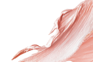 A close-up of smooth, pink paint flowing against a dark background, highlighting textures and curves. png