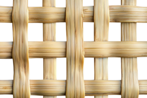A close-up view of a woven pattern made from natural materials, showcasing the intricate design and texture. png
