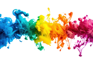 A vibrant swirl of colorful paint creating an artistic and dynamic visual effect. png
