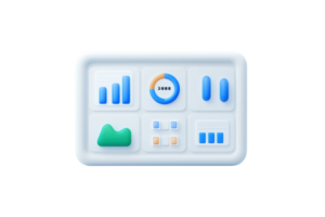 A sleek digital dashboard featuring various graphs, charts, and indicators for data visualization and analysis. png
