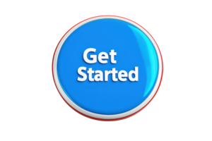 A blue button with the text Get Started prominently displayed in white. png