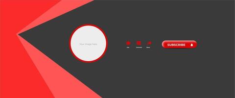 Creative YouTube Channel Branding vector
