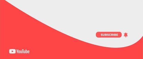 Modern YouTube Banner vector