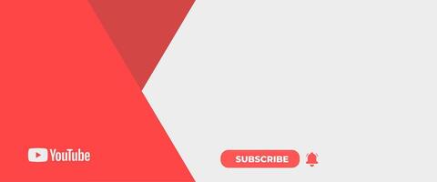 Inviting YouTube Channel Profile Banner vector