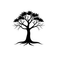 Tree silhouette set, vector