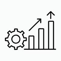 Icon Graph Transparent Line Transparent background vector