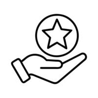 High quality guarantee symbol Medal button and hand Transparent background vector