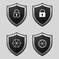 Shield shapes. Security shield icons. Security shields. Protection icons. Protection shapes. Shield protection icons. vector