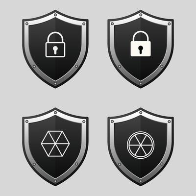 Shield shapes. Security shield icons. Security shields. Protection icons. Protection shapes. Shield protection icons.