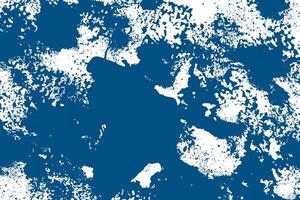Blue Grunge Distressed Background. Big splash textured overlay for poster, cover, banner, ad, website. Hand draw bold ink stain texture vector