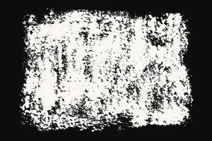 Thick Grainy Brush Stroke Texture. Black rectangular grunge paintbrush design element. Hand draw big bold paint line shape vector