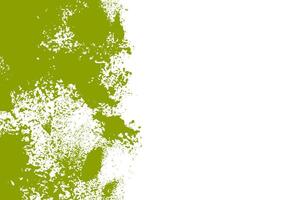 Green Grunge Urban Texture with Grainy Spray Effect on White Background. Yellow Fragmented Grungy Texture. Dust Overlay Grain Texture Background vector