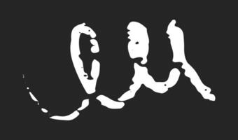Chalk spring, crayon spiral, hand drawn coil icon. Doodle charcoal flexible line for your design. Single element on black background vector