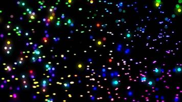 Glittering Particle Lights Spinning Background video