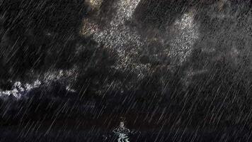 Heavy Rain Shower and Thunder Background video