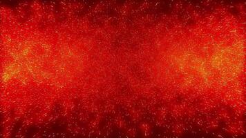 Fire Red and Yellow Galaxy Particles Background video