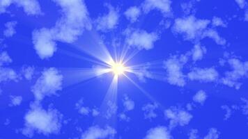 Sun and Rays with Cloud video