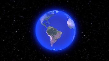 Globe with Stars background video
