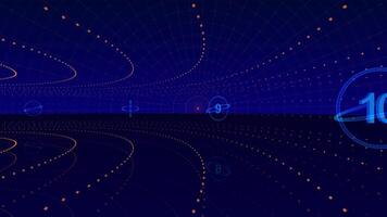 Countdown 10 to 1 animated background video