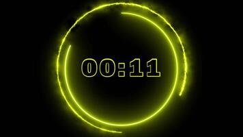 One Minute Color Changing Count Down Timer With Buzzing Sound At The End video