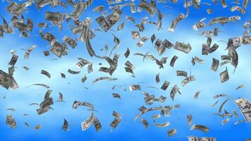 100 US Dollar Currency Falling video