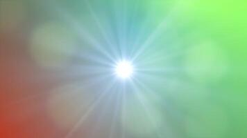 Bokeh effect with flare color changing background video