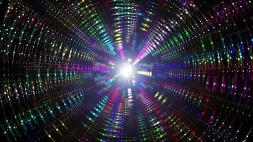 Lights Tunnel With Light Rays video