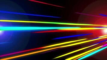 Multi Color Rays in Space video