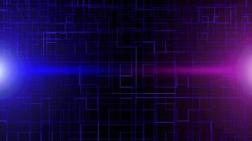Grids with Flare Lights Background video