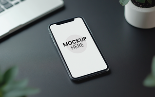 High-resolution smartphone mockup , blank customizable display, professional design for presentations psd
