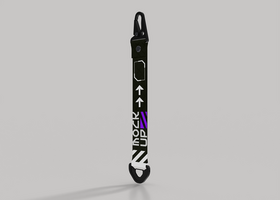 Event Strap Keychain Mockup psd