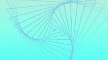 Futuristic Wireframe Structure with Rotating Triangles video