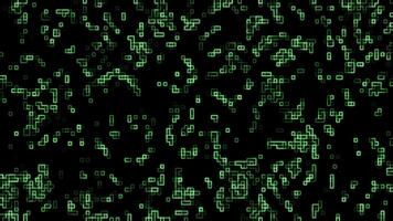 Glowing Neon Grid Animation. Futuristic Digital Motion Loop video