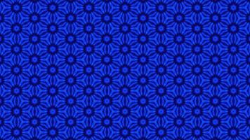 Abstract blue flower seamless pattern looped animation background. 4k abstract motion background video
