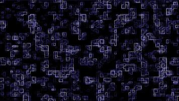 Glowing Black And White Grid Animation. Futuristic Digital Motion Loop video