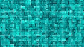 Abstract Blue Grid Mosaic Animation. Futuristic Digital Loop Background video