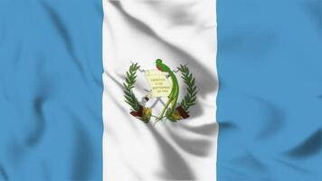 Realistic Guatemala Flag Flying Waving in the Animation HD video