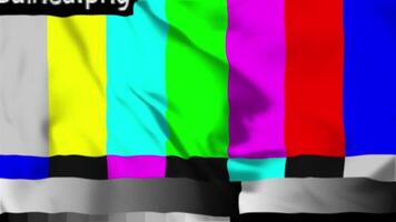 Digilal No signal on LCD screen. background Distorted glitch TV. Descendant network. Animation HD video
