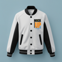 Realistic sweater mockup template for outerwear jacket designs in versatile apparel styles psd