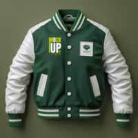 Stylish jacket and sweater outerwear mockup for versatile apparel design templates psd